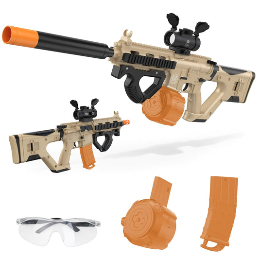 Toy Gun Blaster Toy Gun Manual & Automatic with Goggles Electric Toy Gun